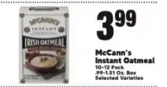 Cherry Valley Marketplace McCann's Instant Oatmeal offer