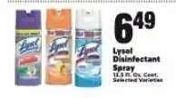 Cherry Valley Marketplace Lysol Disinfectant Spray offer