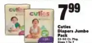Cherry Valley Marketplace Cuties Diapers Jumbo Pack offer