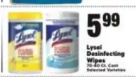 Cherry Valley Marketplace Lysol disinfecting wipes offer