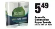 Cherry Valley Marketplace Seventh Generation Paper Towels offer