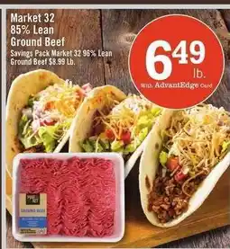 Price Chopper Market 32 85% Lean Ground Beef offer