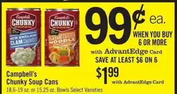 Price Chopper Campbell’s Chunky Soup Cans offer