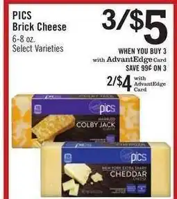 Price Chopper PICS Brick Cheese offer