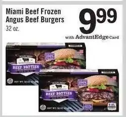 Price Chopper Miami Beef Frozen Angus Beef Burgers offer