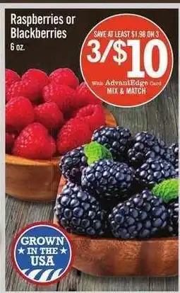 Price Chopper Raspberries or Blackberries offer