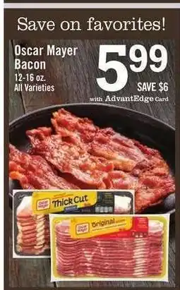 Price Chopper Oscar Mayer Bacon offer