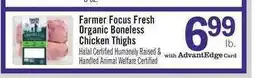Price Chopper Farmer Focus Fresh Organic Boneless Chicken Thighs offer