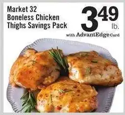 Price Chopper Market 32 Boneless Chicken Thighs Savings Pack offer