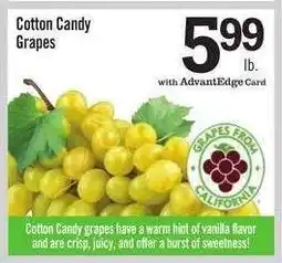 Price Chopper Cotton Candy Grapes offer