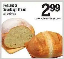 Price Chopper Peasant or Sourdough Bread offer