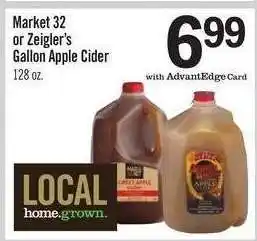 Price Chopper Market 32 or Zeigler's Gallon Apple Cider offer