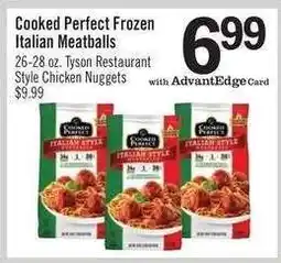 Price Chopper Cooked Perfect Frozen Italian Meatballs offer