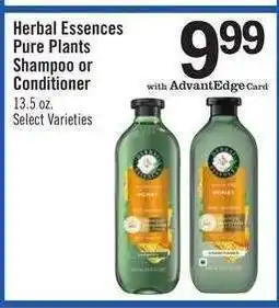 Price Chopper Herbal Essences Pure Plants Shampoo or Conditioner offer