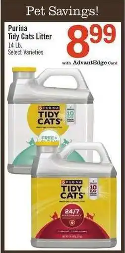Price Chopper Purina Tidy Cats Litter offer