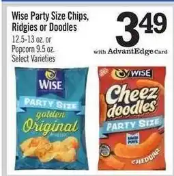 Price Chopper Wise Party Size Chips, Ridgies or Doodles offer