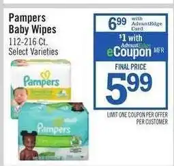 Price Chopper Pampers Baby Wipes offer