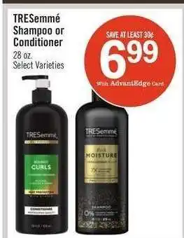 Price Chopper Tresemme Shampoo or Conditioner offer