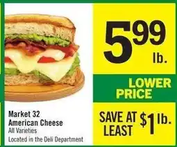 Price Chopper Market 32 American Cheese offer