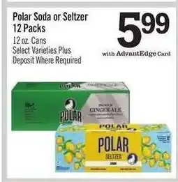 Price Chopper Polar Soda or Seltzer 12 Packs offer
