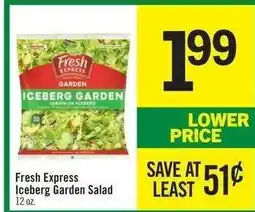 Price Chopper Fresh Express Iceberg Garden Salad offer