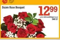 Price Chopper Dozen-Rose Bouquet offer