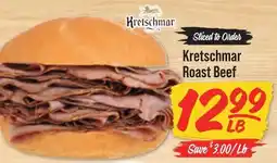 Hometown Market Kretschmar roast beef offer