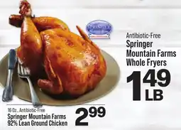 Hometown Market Springer Mountain Farms Whole Fryers offer