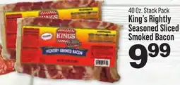 Hometown Market King's Rightly Seasoned Sliced Smoked Bacon offer