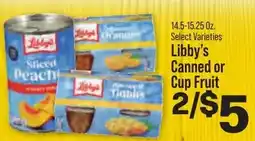 Hometown Market Libby's Canned or Cup Fruit offer