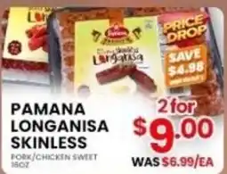 Seafood City Pamana longanisa skinless offer