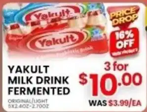 Seafood City Yakult milk drink fermented offer