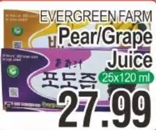 ASSI Plaza Evergreen Farm Pear/Grape Juice offer
