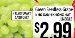 Hmart Green Seedless Grape offer