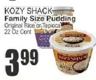Food Universe Kozy Shack Family Size Pudding offer