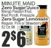 Food Universe Minute Maid Zero Sugar Juice offer