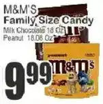 Food Universe M&M's family size candy offer