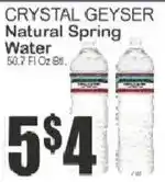 Food Universe Crystal Geyser natural spring water offer