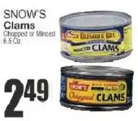 Food Universe Snow's Clams offer