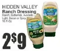 Food Universe Hidden Valley Ranch Dressing offer