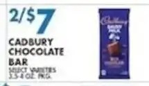 Met Foodmarkets Cadbury chocolate bar offer