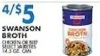 Met Foodmarkets Swanson broth offer