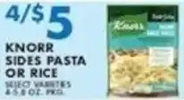 Met Foodmarkets Knorr sides pasta or rice offer