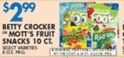 Met Foodmarkets Betty crocker or mott's fruit snacks offer