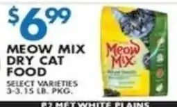 Met Foodmarkets Meow mix dry cat food offer