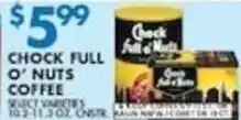 Met Foodmarkets Chock full o' nuts coffee offer