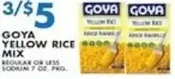 Met Foodmarkets Goya yellow rice mix offer