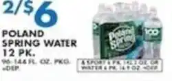 Met Foodmarkets Poland spring water offer