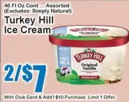 Super Fresh Turkey Hill ice cream offer