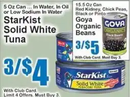 Super Fresh StarKist solid white tuna offer